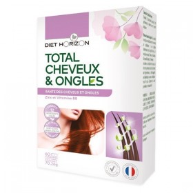 Total cheveux et ongles 60 comprimés Diet Horizon