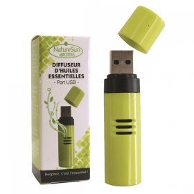 Diffuseur d'huiles essentielles USB vert NatureSun aroms