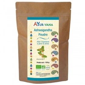 Ashwagandha en Poudre 150g Ayur-Vana BIO
