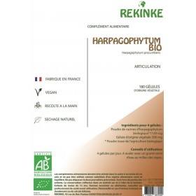 Harpagophytum écologique et vegan 180 gélules Rekinke BIO