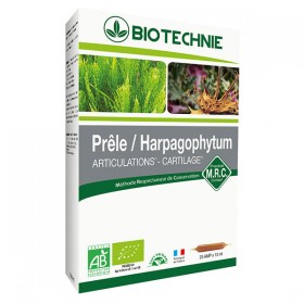 Prêle et harpagophytum 20 ampoules Biotechnie BIO