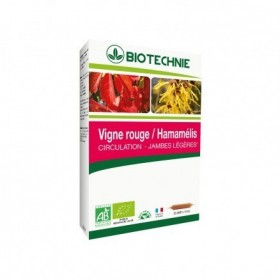 Vigne rouge et hamamélis 20 ampoules Biotechnie BIO