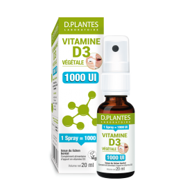 Vitamine D3 végétale 1000UI spray 20ml D. Plantes Laboratoire