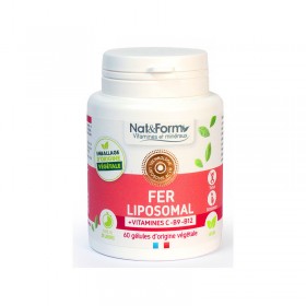 Fer liposomal 60 gélules végétale Nat&Form