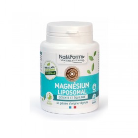 Magnésium liposomal 60 gélules végétales Nat&form