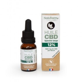 Huile de CBD 12% 15 ml Nat et Form