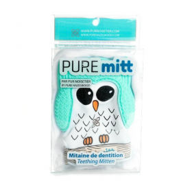 PURE mitt Mitaine de dentition pour bébé de 3 à 12 mois turquoise Pur Noisetier