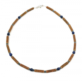 Collier pour enfant en noisetier améthyste 36 cm Pur Noisetier