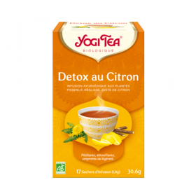 Infusion détox citron 17 sachets Yogi Tea BIO