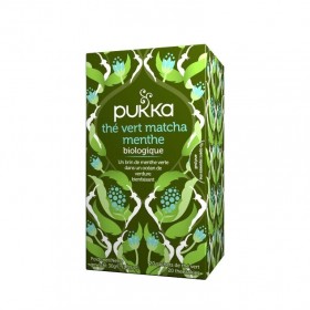 Infusion Thé vert matcha menthe 20 sachets Pukka BIO