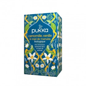 Infusion Camomille, vanille et miel de manuka 20 sachets Pukka BIO