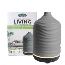 Diffuseur ultrasons living gris clair NatureSun aroms