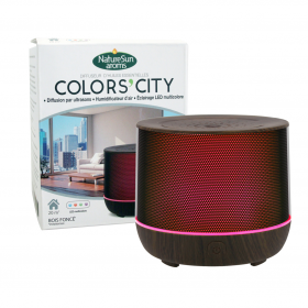Diffuseur ultrasons color city bois foncé Naturesun Aroms