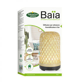 Diffuseur ultrasons baïa rotin base noire NatureSun aroms
