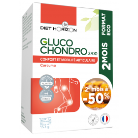 Gluco chondro 2700 Format eco 2 mois 120 comprimés Diet Horizon
