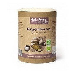 Gingembre gamme écoresponsable 200 gélules Nat et Form