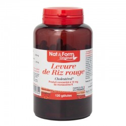 Levure de riz rouge 120 gélules Nat et Form
