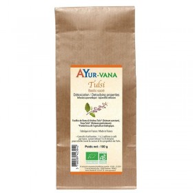 Tulsi tisane 100 g feuilles en vrac Ayur-Vana BIO
