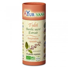 Tulsi 60 gélules Ayur-Vana BIO