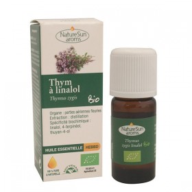 Huile essentielle thym linalol 10 ml NatureSun aroms BIO et VEGAN