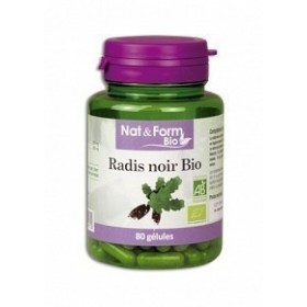 Radis noir 200 gélules végétales Nat et Form