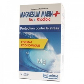 Magnesium marin b6 rhodiola 90 gel biotechnie