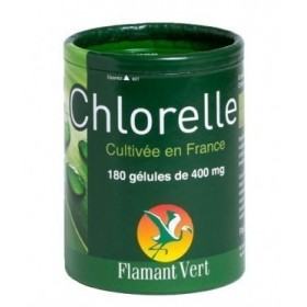 Chlorelle française 180 gélules de 400mg Flamant Vert