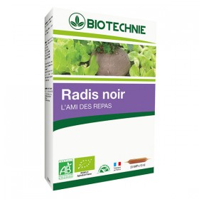 Radis noir bio 200 ampoules Biotechnie