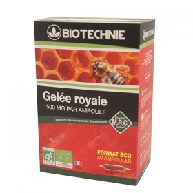 Lot 2 boites gelee royale 2x20 amp. biotechnie