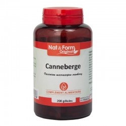 Canneberge dosée à 7% de PAC 200 gélules en gélatine Nat et Form
