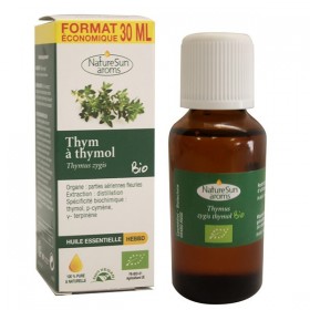 Huile essentielle Thym à thymol 30ml NatureSun aroms BIO et VEGAN
