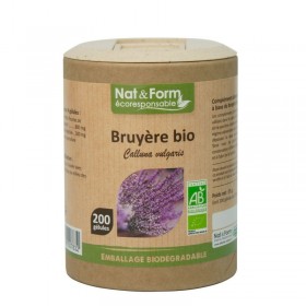 Bruyère Bio 90 gélules végétales gamme écoresponsable Nat et Form