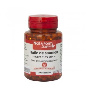 Huile de saumon 100 capsules Nat et Form