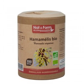 Hamamelis 90 gélules végétales gamme écoresponsable Nat et Form BIO