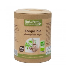Konjac 60 gélules gamme écoresponsable Nat et Form