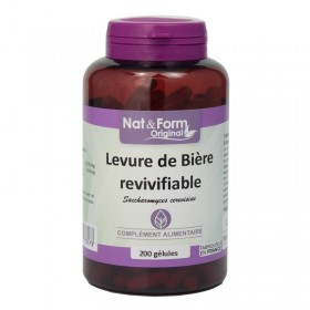 Levure de bière revivifiable 120 gélules Nat et Form