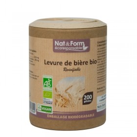 Levure de bière revivifiable 60 gélules gamme écoresponsable Nat et Form