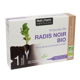 Radis noir  20 ampoules de 10ml Nat et Form BIO