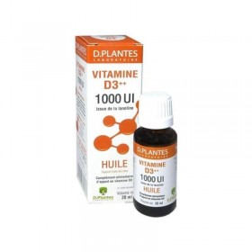Vitamine D3++ 1000 UI Huile 20ml D. Plantes Laboratoire