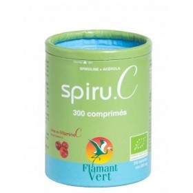 Spiru C 300 comprimés de 500mg Flamant Vert BIO