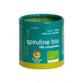 Spiruline des Andes 180 comprimés de 500 mg Flamant Vert BIO
