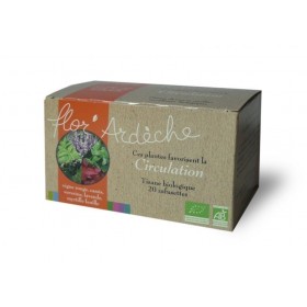 Tisane Circulation 20 infusettes Flor'Ardèche BIO
